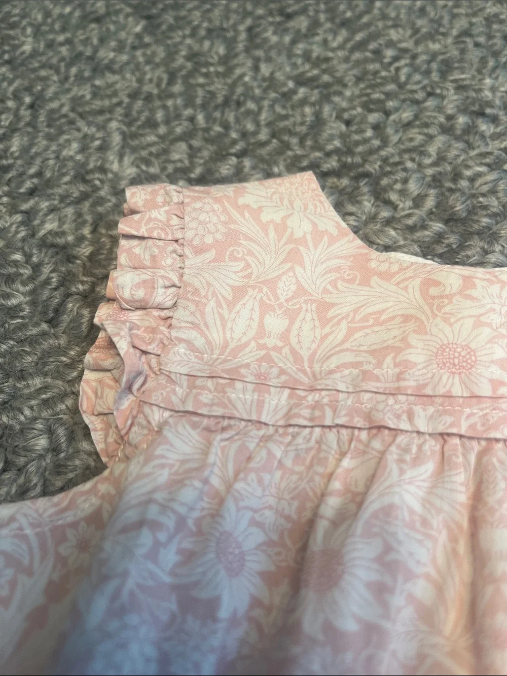 Bonpoint Soft Pink Floral Bubble Romper